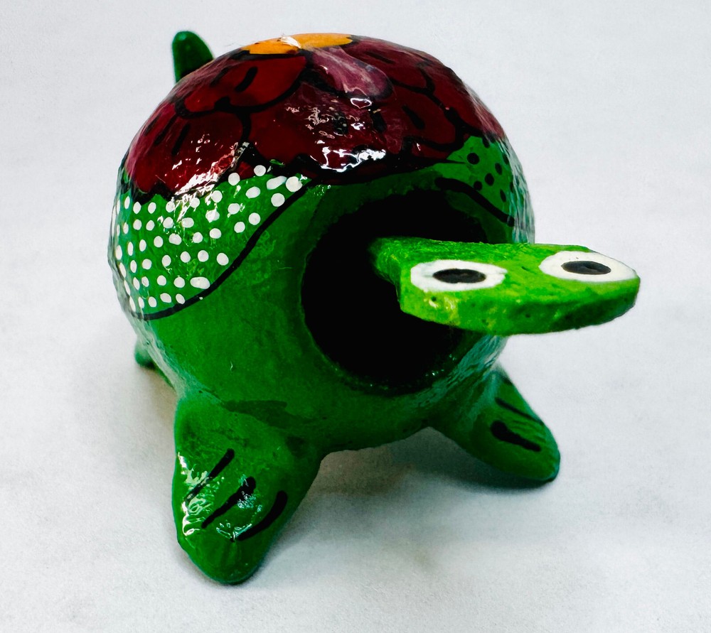 Handcrafted Mexican Turtle Bobble Head