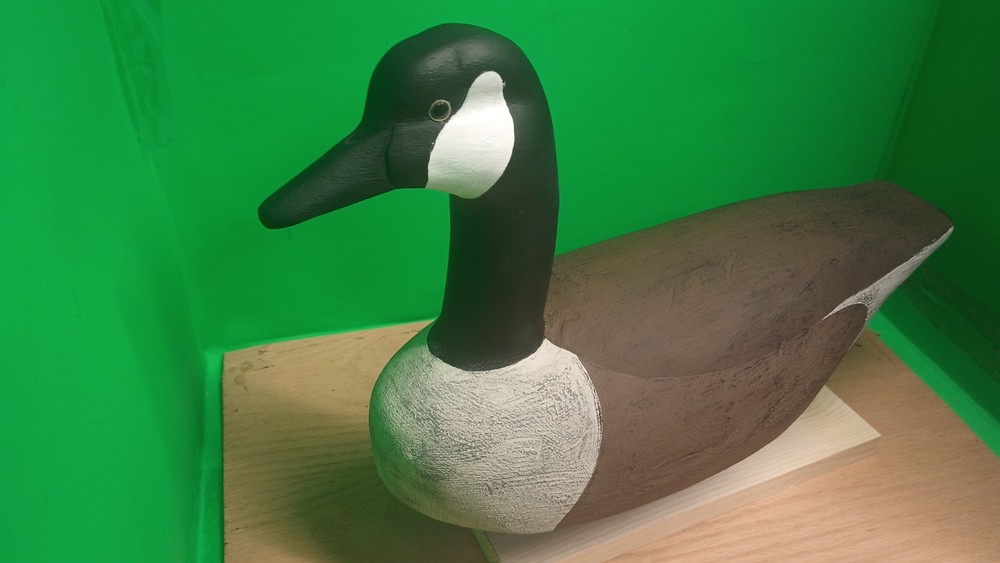 Canadian Goose Rigged Decoy/ Solid Wood