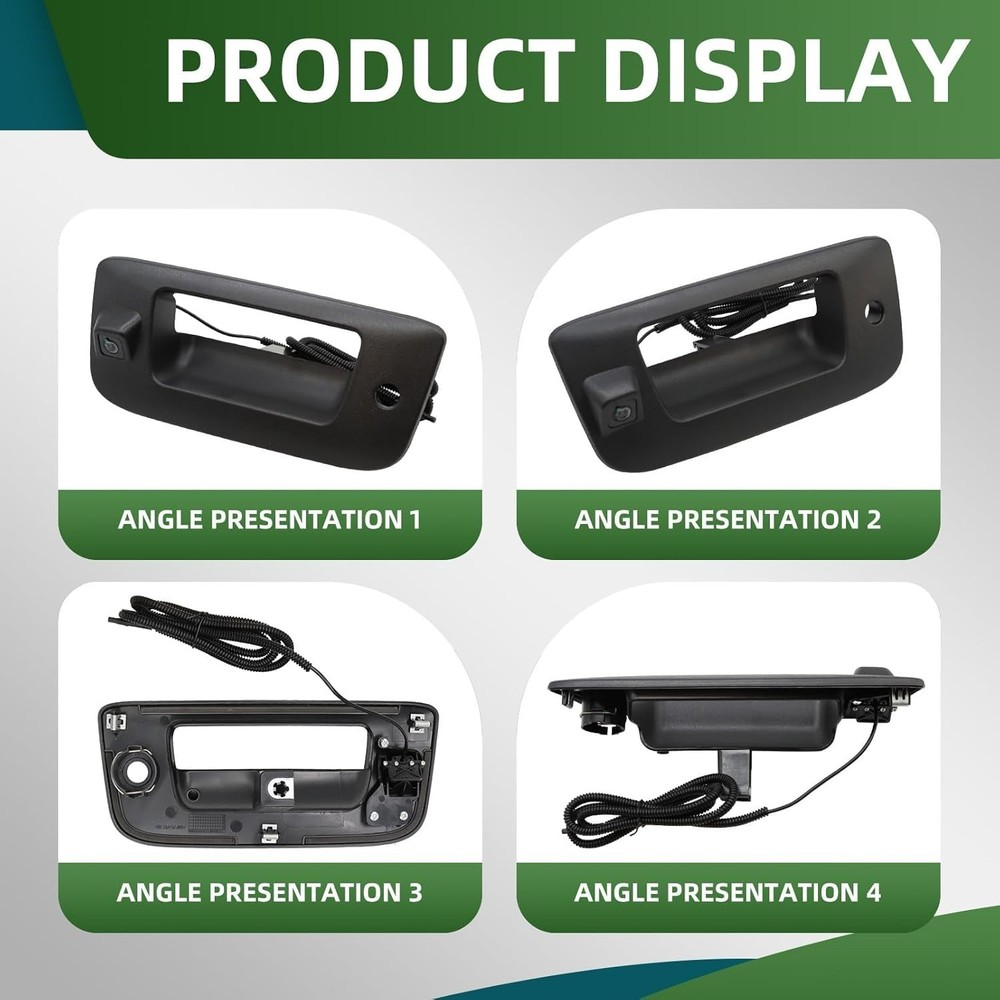 Rear View Backup Tailgate Handle Camera Compatible with 2007-2013 Silverado/S...