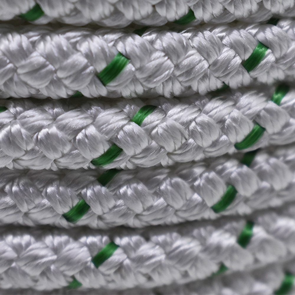 3/8"×200‘ Double Braid Polyester Rope 4800lbs Breaking Strength Strong Pulling
