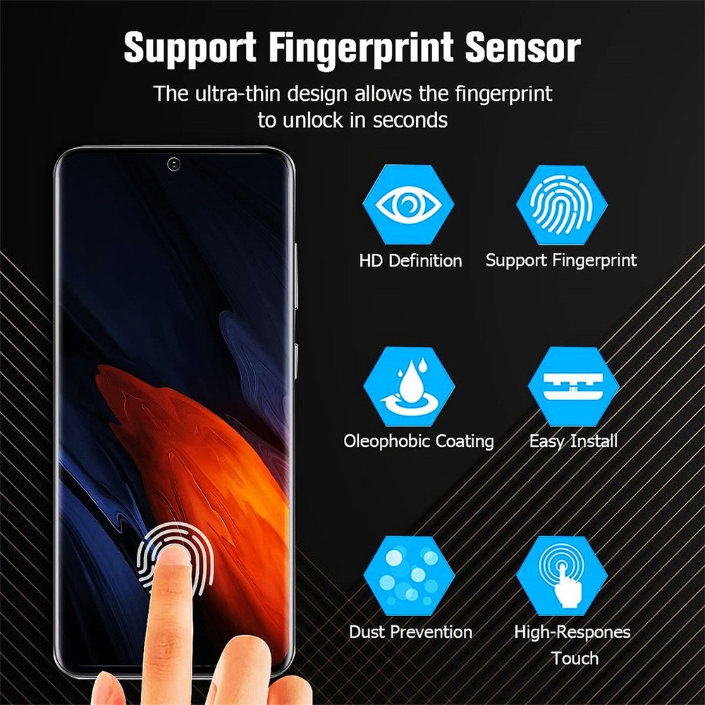 [4-pack] Tempered Glass Screen Protector for Samsung Galaxy S21 - Anti-Scratch
