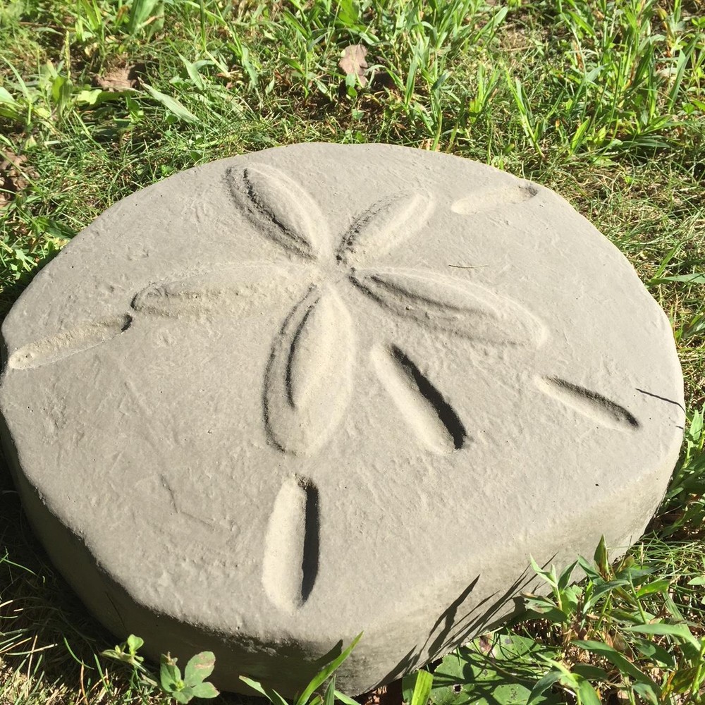Sand Dollar Stepping Stone Concrete Mold plaster Cement mold plastic ABS 12"