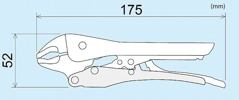AUTOMATIC LOCKING PLIERS with SCREW REMOVAL JAWS mole grip auto ENGINEER PZ-67
