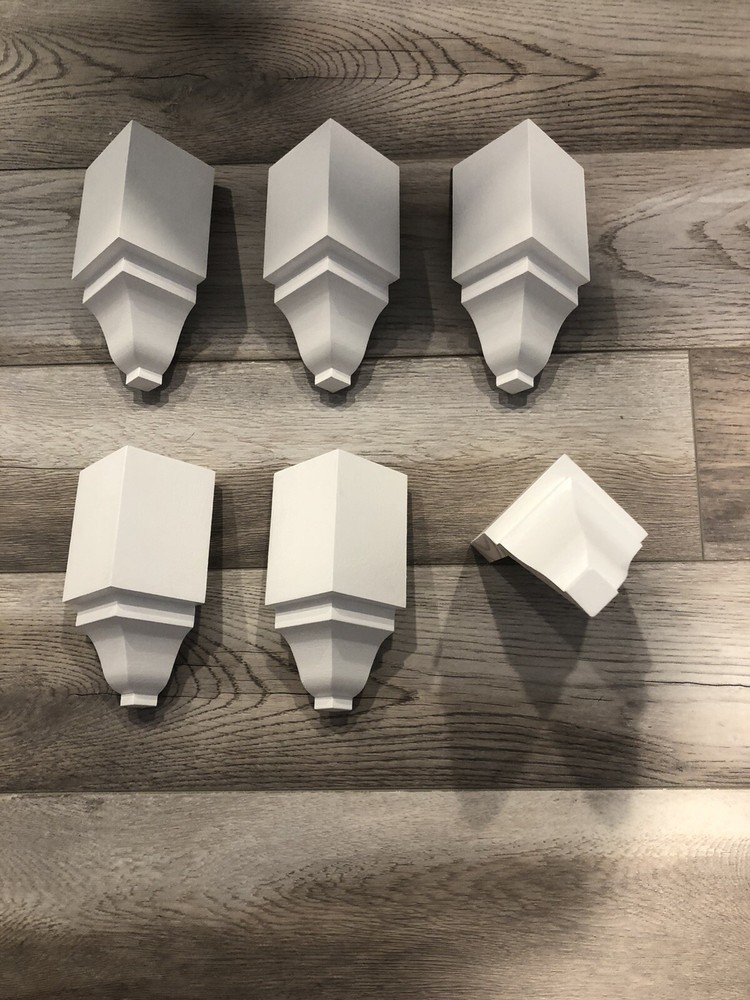 Crown Molding Corners Inside Blocks (modified) made For 3 5/8" Crown! 6 pack!