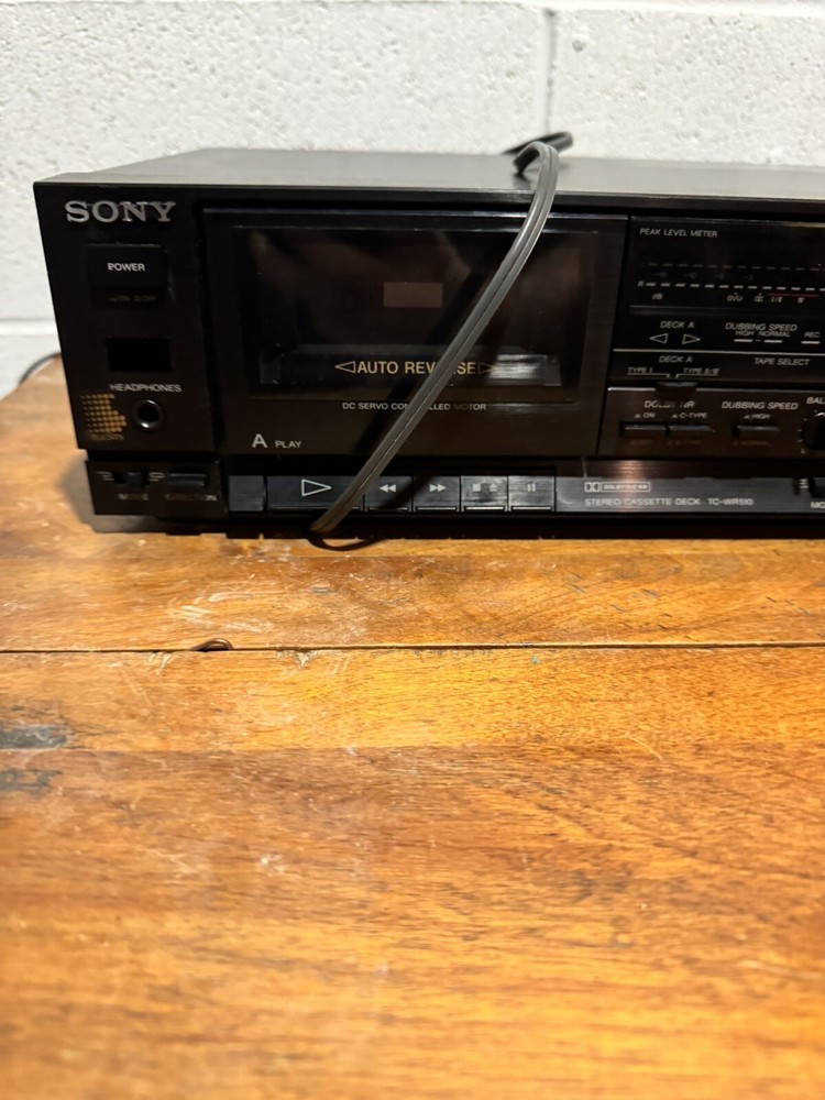 sony tape deck tc-wr510