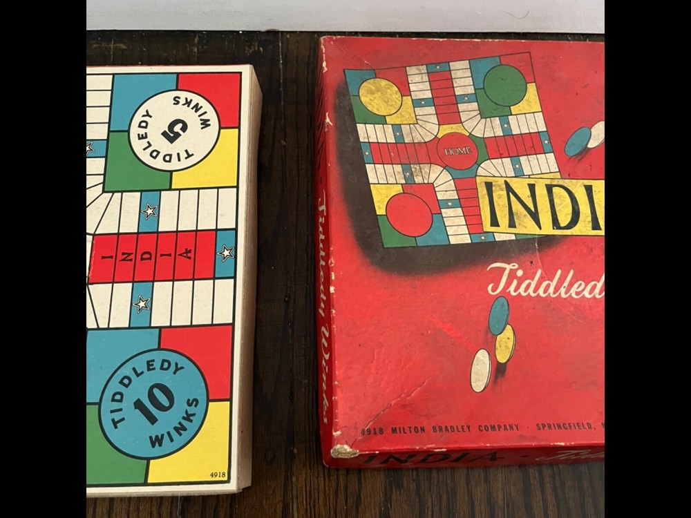 Milton Bradley India and Tiddledy Winks board game