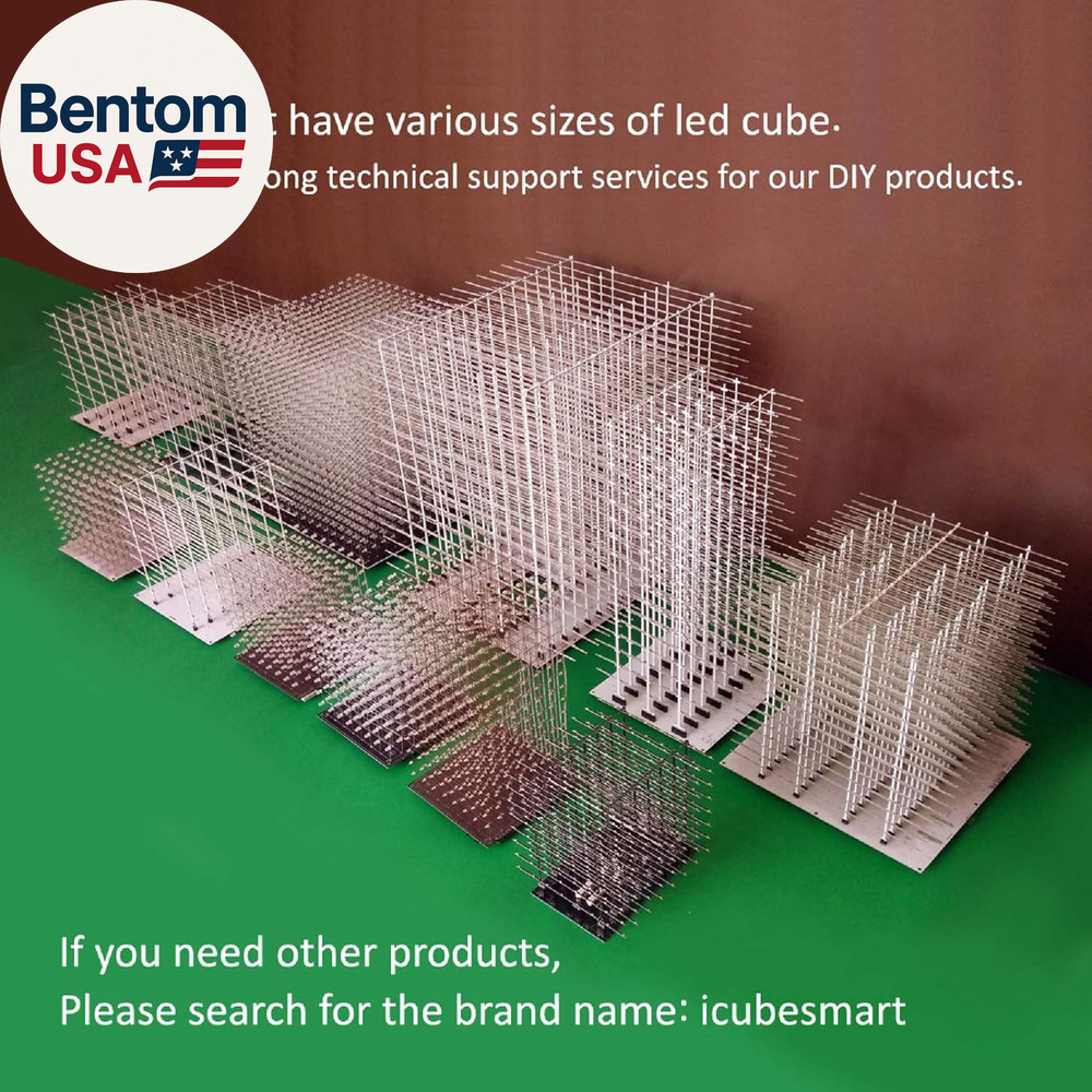 3D Led Cube DIY Electronics Kit 8X8X8 Led Cube DIY Soldering Project Kit(3D8S-Bl