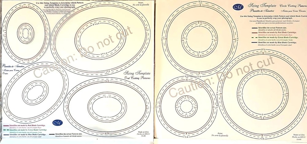 Creative Memories Custom Cutting System - Circles & Ovals + Templates - VGC