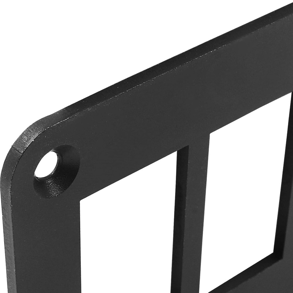5 Gang Black Switch Shell Bracket， Anodized Aluminium Rocker Panel...