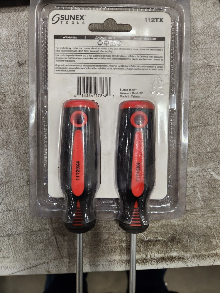 Sunex 2 PC TORX SCREWDRIVER SET