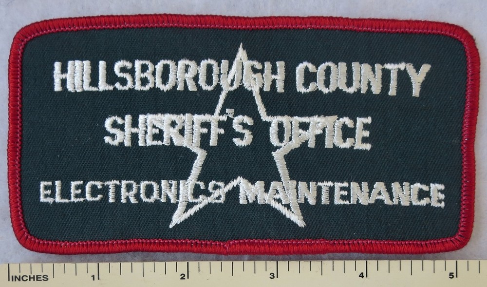 HILLLSBOROUGH COUNTY FLORIDA SHERIFF'S OFFICE ELECTRONICS MAINTENANCE PATCH
