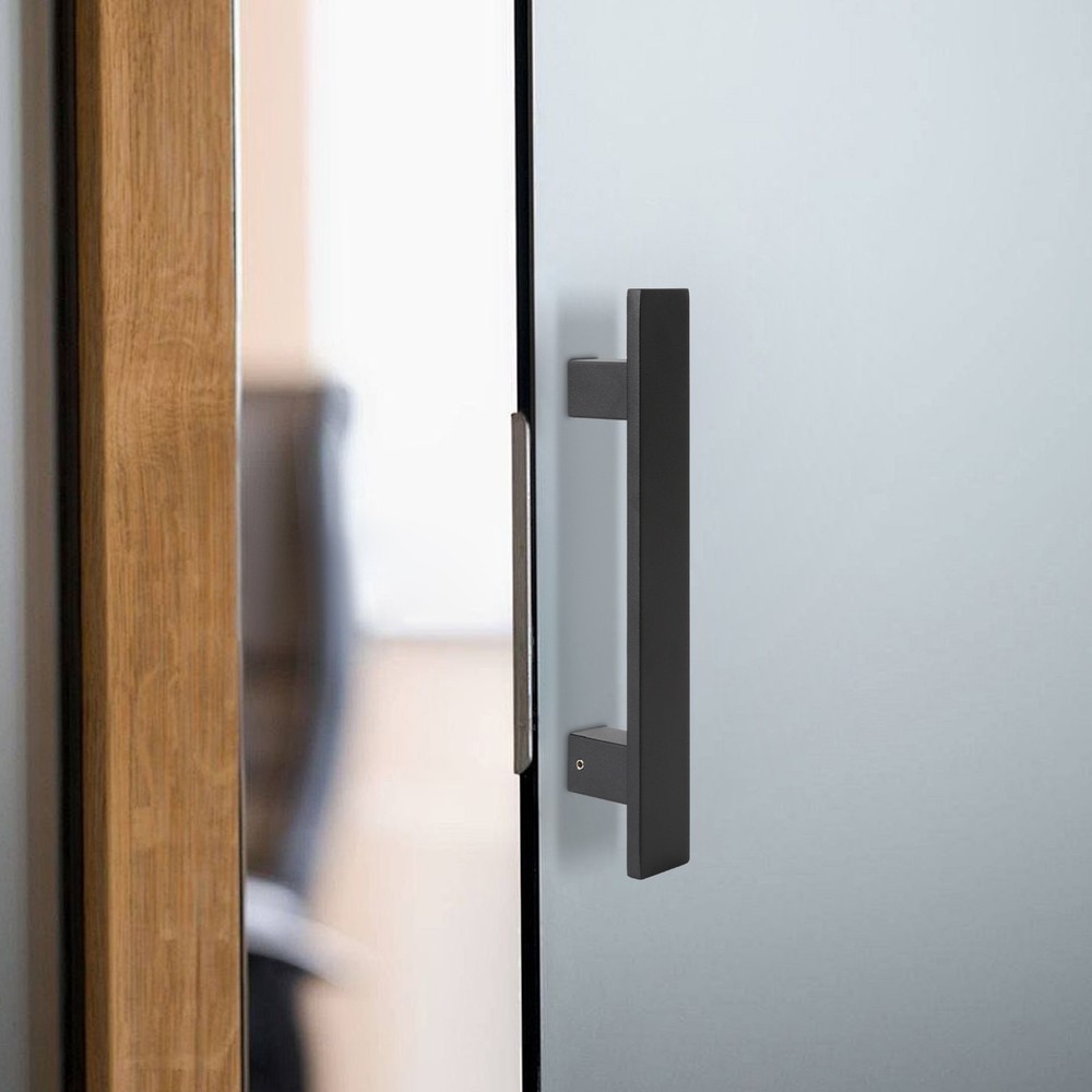 Stainless Steel Double Sided Push Pull Door Handle, H-shaped Door Pull Handle