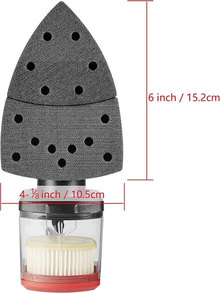 Corded Multi-Function Detail Sander W/ Micro-Filter Dust Box 3 Additional