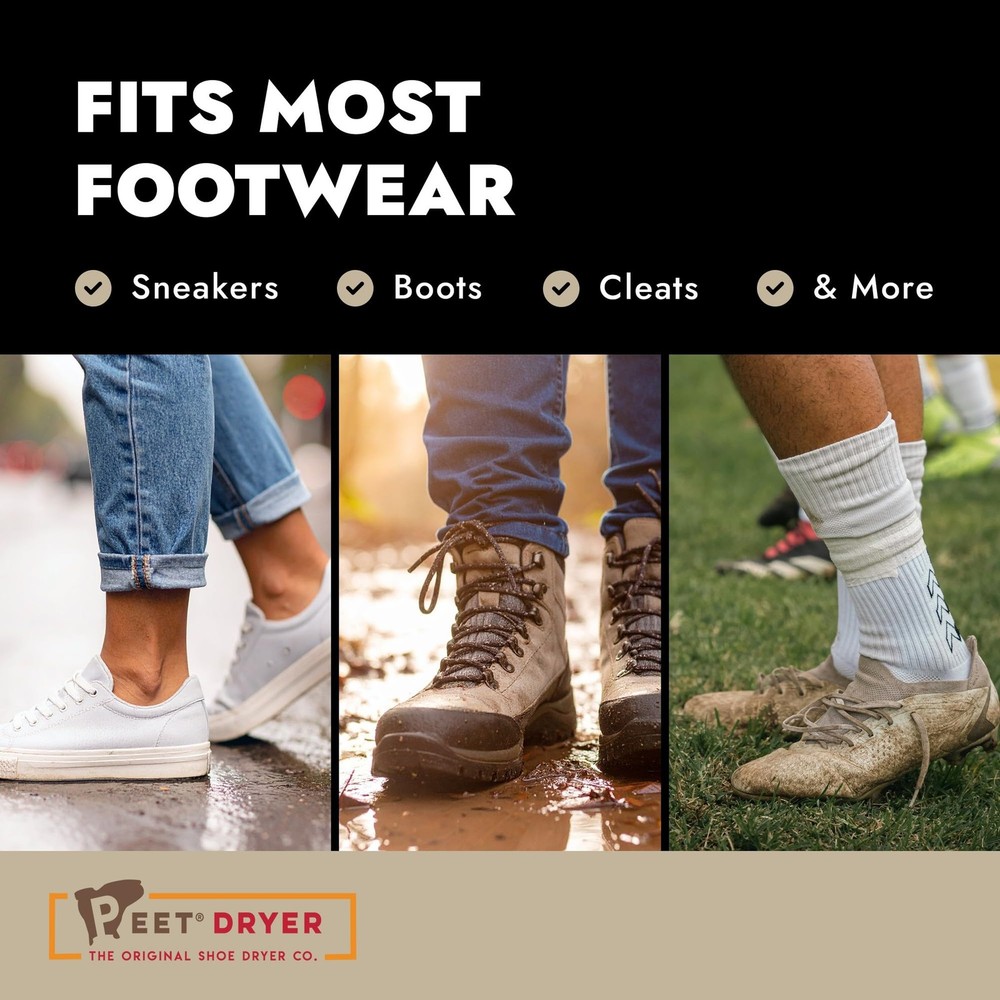 PEET Power Cell Shoe Boot Dryer - Lightweight, Silent, Energy-Efficient