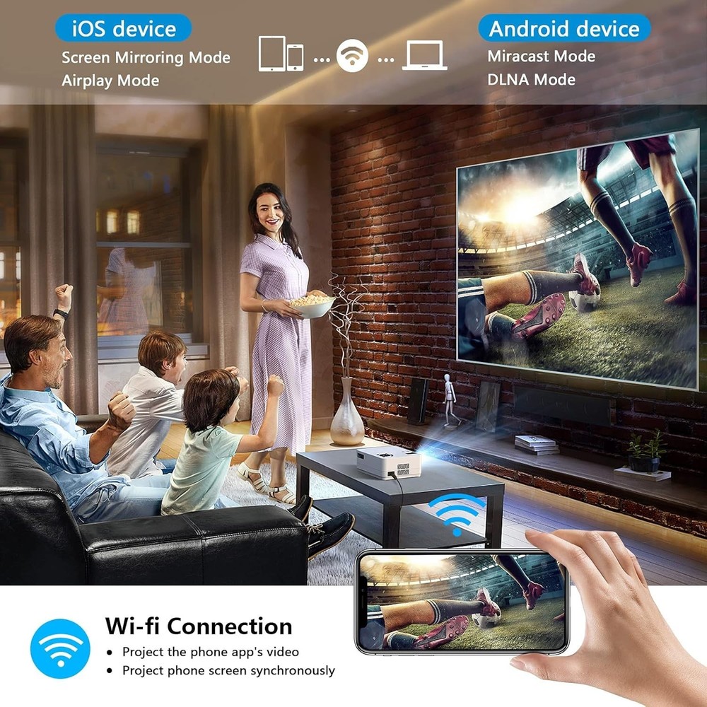 HD, Wireless Projector, DXYIITOO