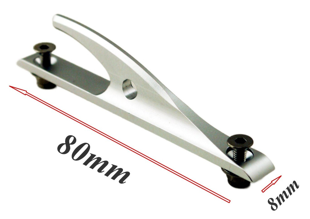 80mm X 8mm CNC Aluminum Front Retrieve Hook for RC Model Boat