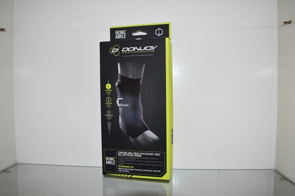 DonJoy Performance Adult Bionic Left Ankle Brace Medium DP151AB01 Black NWT