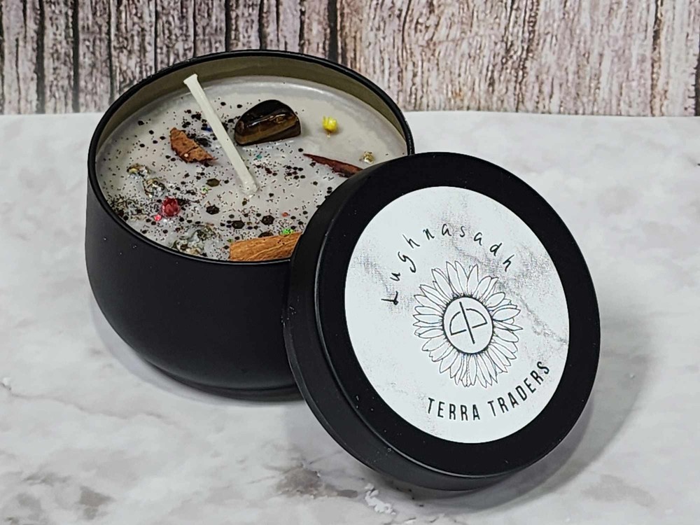 Lughnasadha Sabbat Container Candle