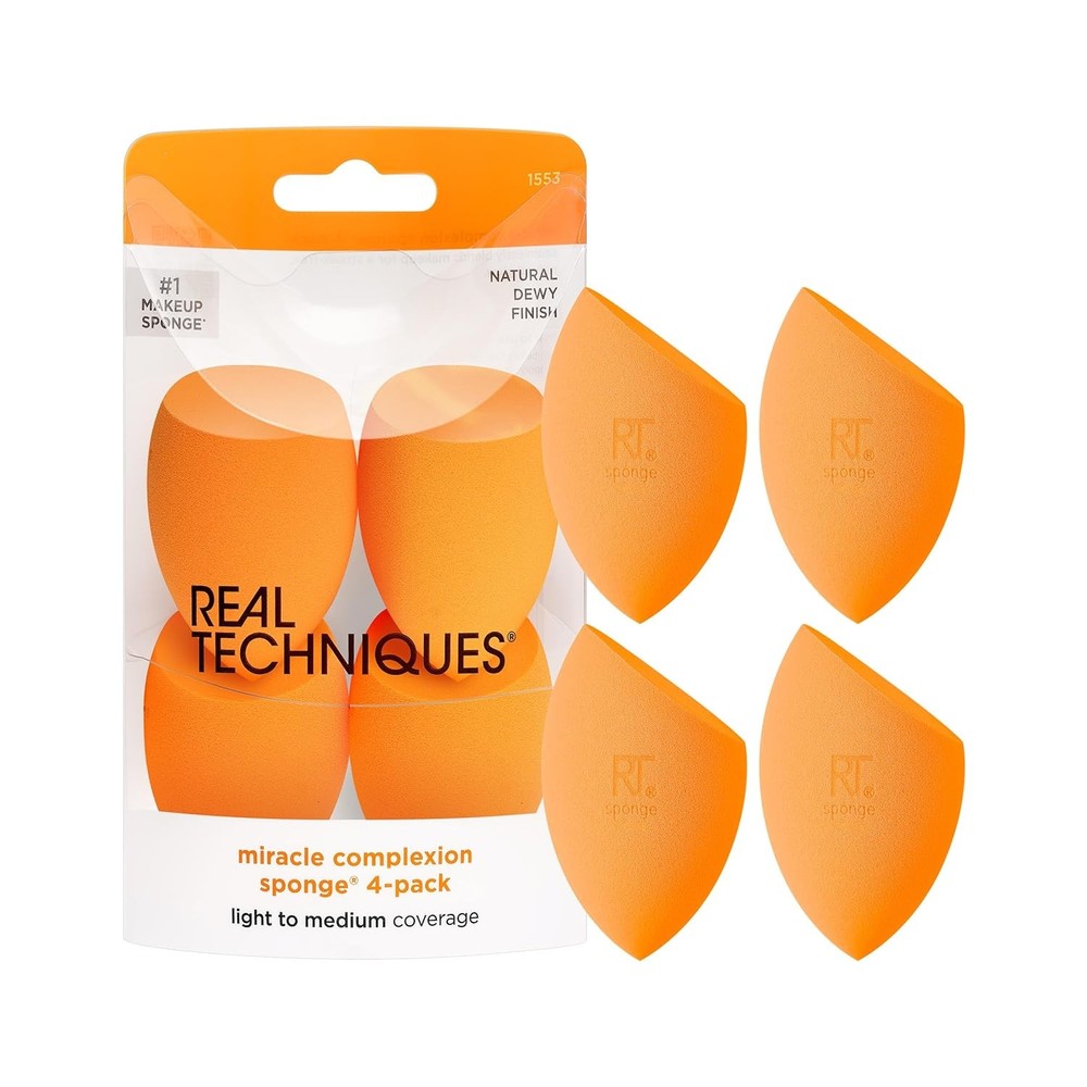 Miracle Complexion Beauty Sponge Makeup Blender, Set of 4