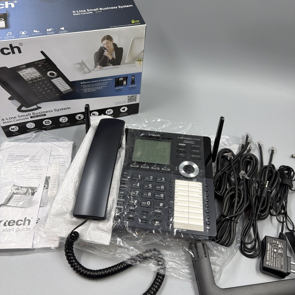 VTech AM18447 Business Office Phone System Main Console