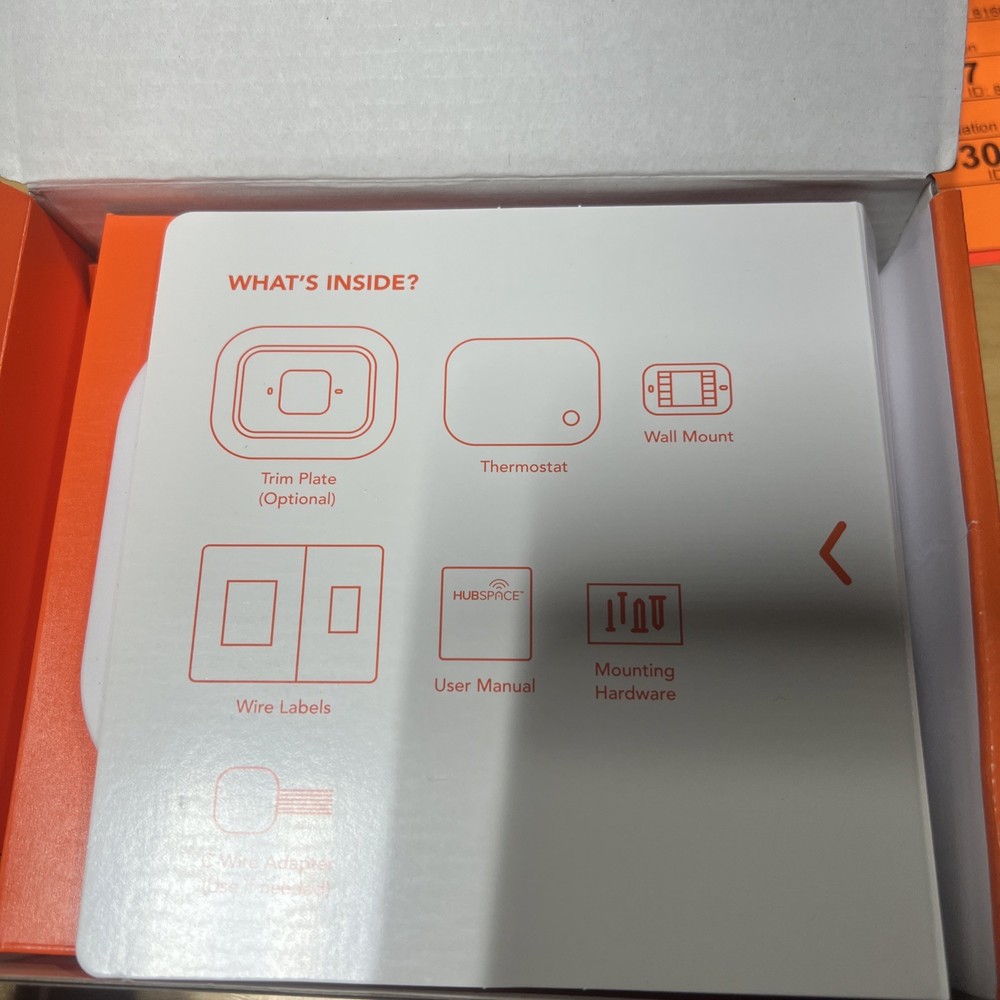 CE Wi-Fi and Bluetooth Smart Programmable Thermostat Powered by Hubspace