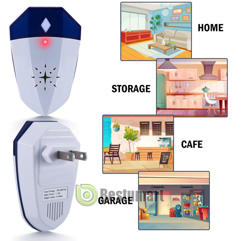 Ultrasonic Pest Insect Rodent Repeller Electronic Plug-In Mice Rat Cockroach Bug