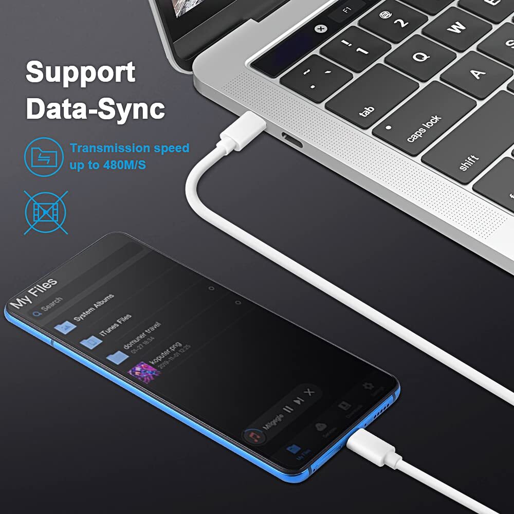 For iPhone 15 Pro Max Plus iPad Android 35W GaN USB-C Fast Charger Type C Cable