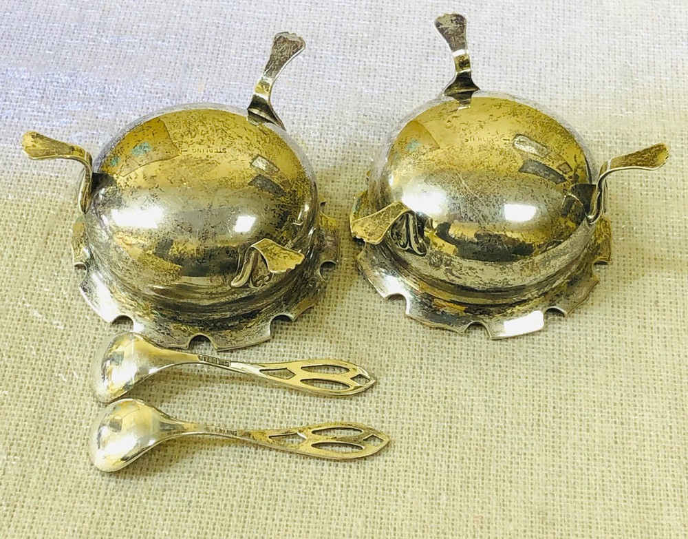 TABLEWARE FOR SPICES 2 pcs. VINTAGE. Silver