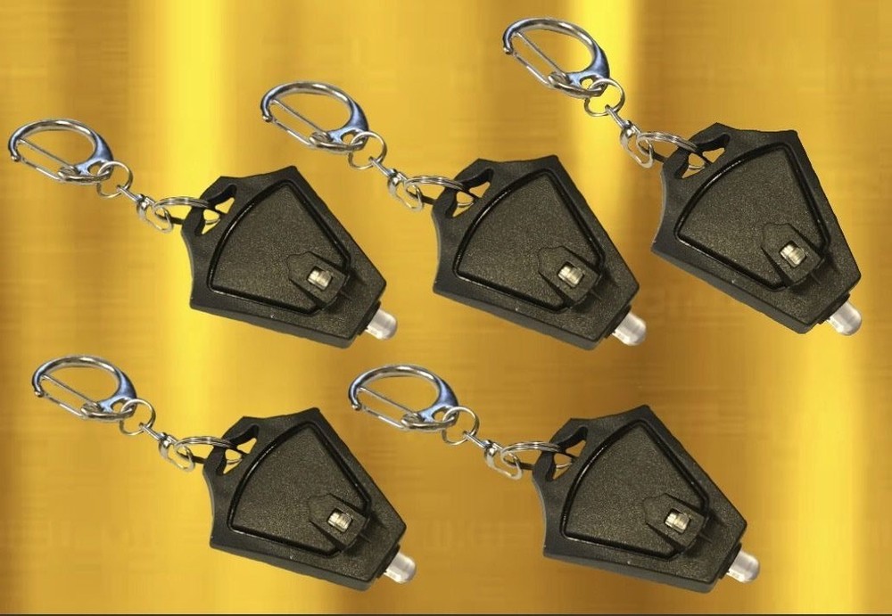 LED Flashlight Keychain 5 Pack Super Bright Mini Flashlight Key Ring Photon Beam