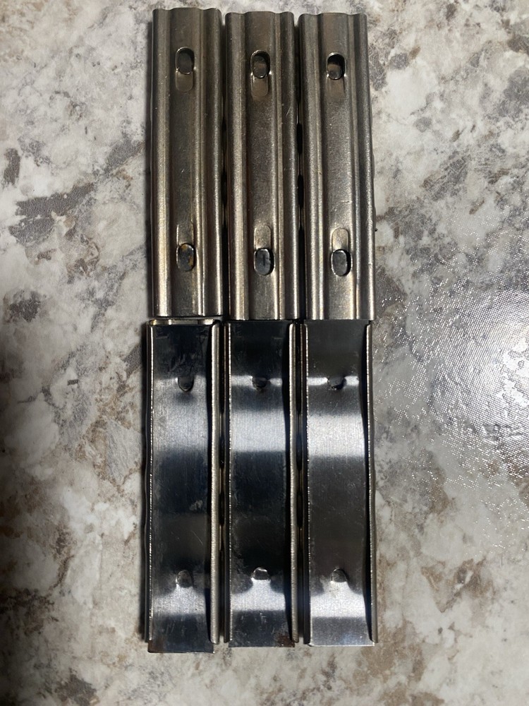 6 Pack 8mm Mauser Stripper Clips Nickel/Chrome Two Piece Very Smooth