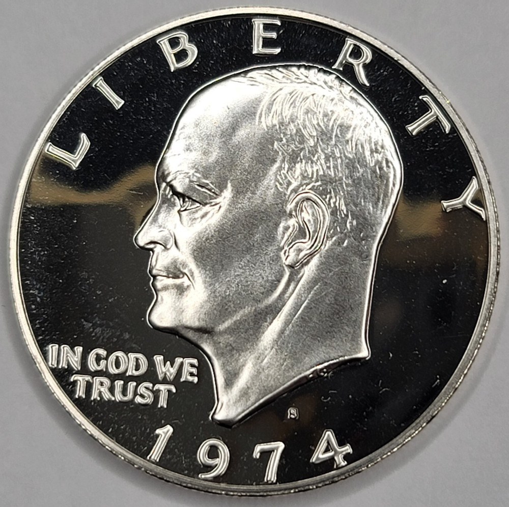 1974 S Gem Proof DCAM Eisenhower (Ike) Dollar 40% Silver