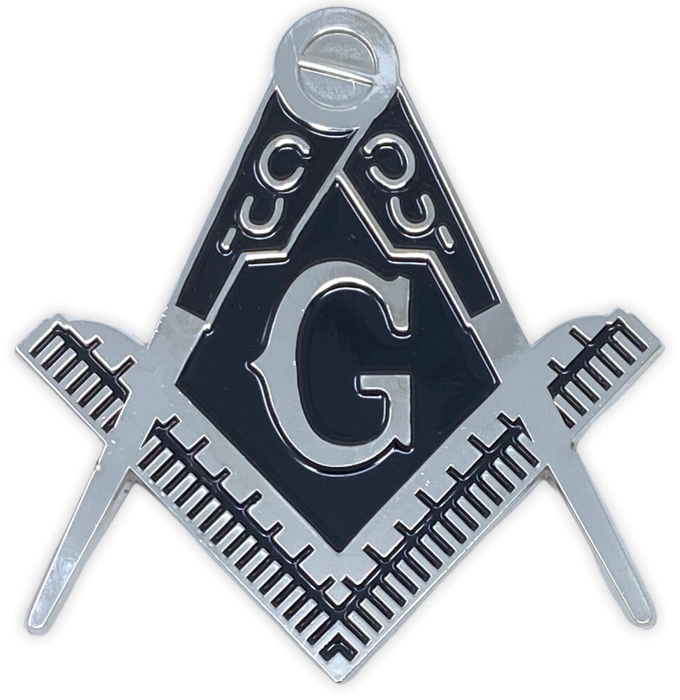 New Freemason Square and Compass Car Emblem