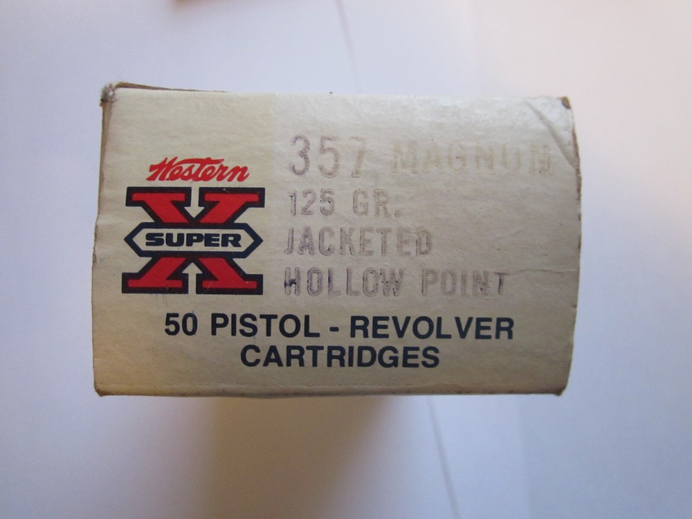 Vintage WESTERN SUPER X 357 MAG Empty Ammo Box