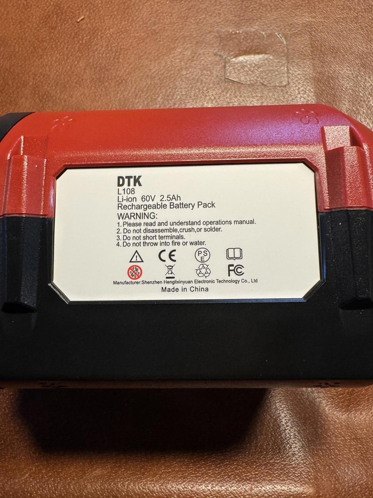 Replacement Battery 60v for Toro power tools