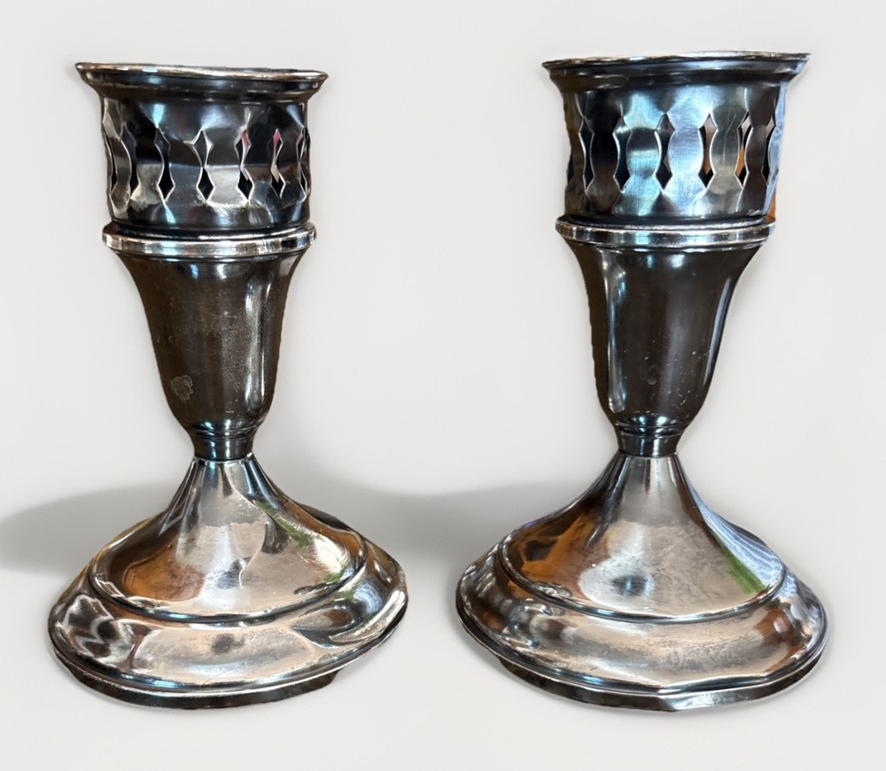 Vintage Sterling Candlestick Holder