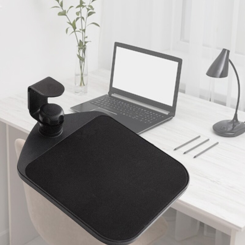 Space Saving Keyboard Tray with 360 Degree Rotation for Work and Study
