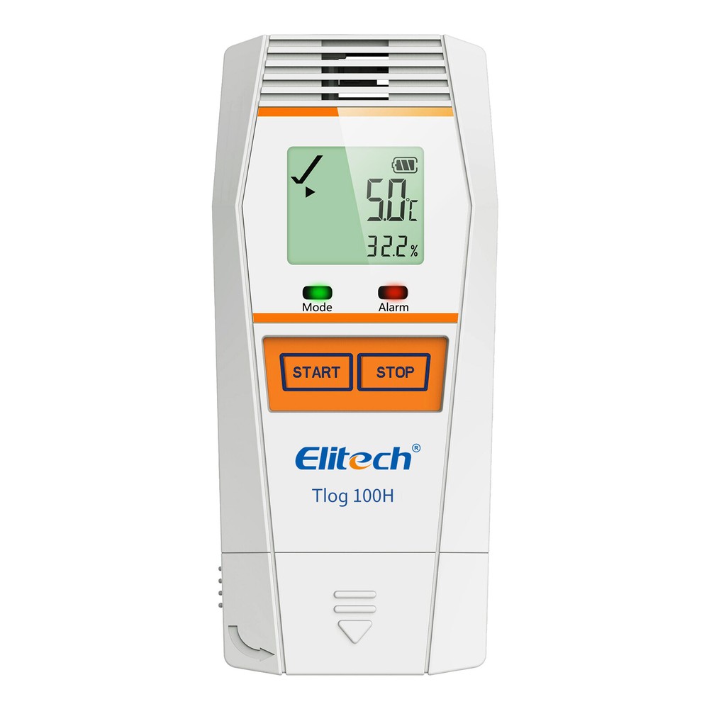 Elitech Tlog 100H Temperature Humidity Data Logger Reusable Temperature Recorder
