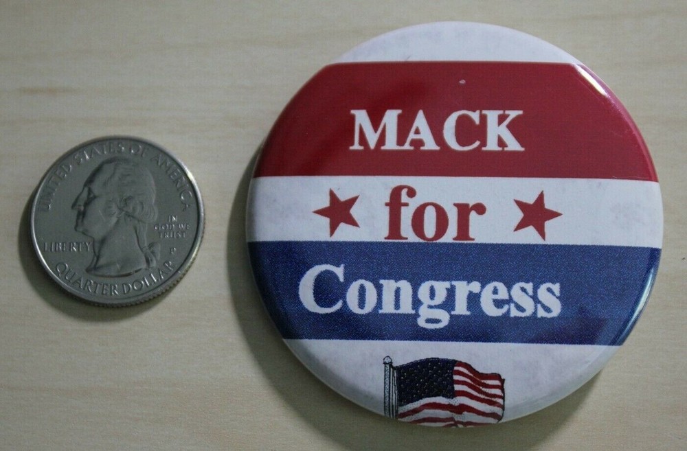 Mack For Congress Political Pinback Button #33896
