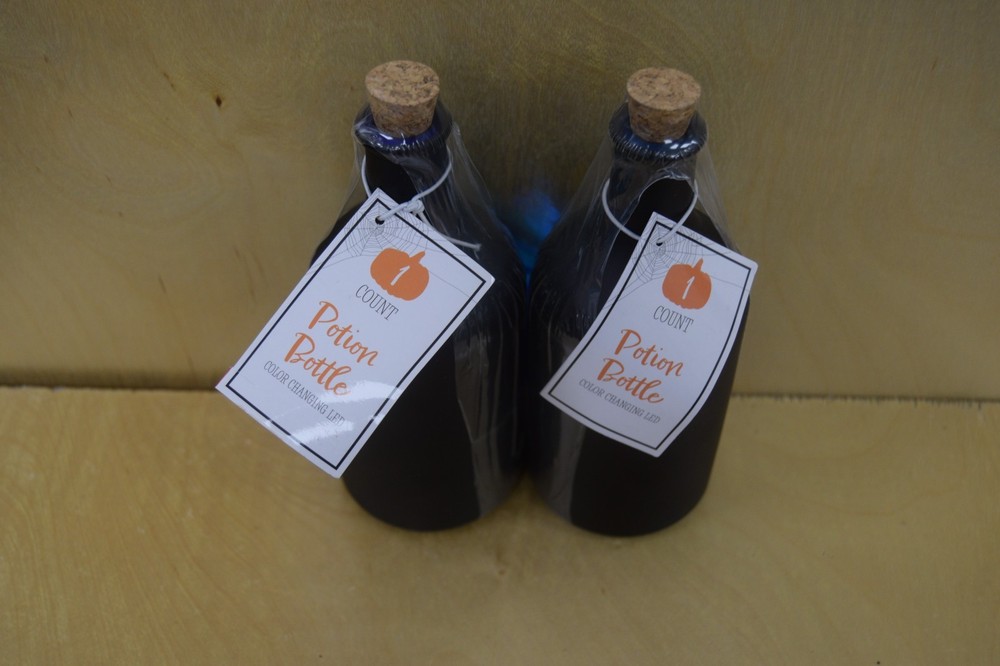 Potion Bottle (1 black) 2 pack LOT, New