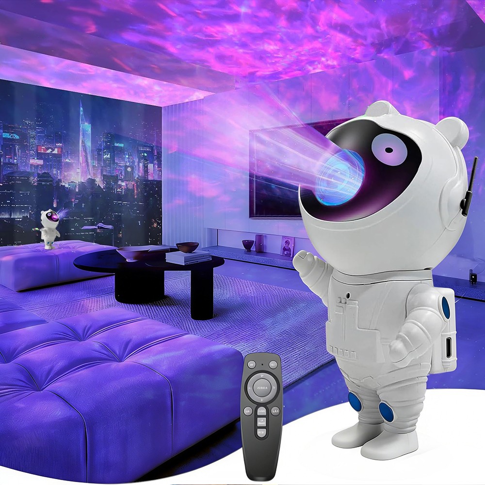 Astronaut Star Projector Galaxy Night Light 360°Adjustable with Timer and Remote