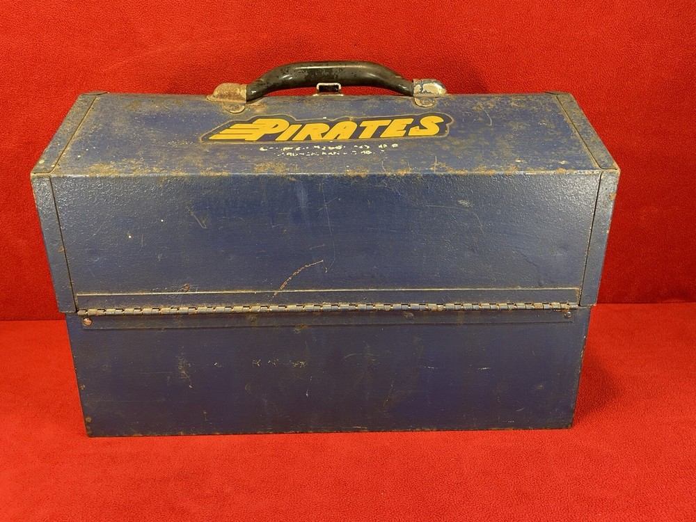 Vintage Cramer Tombstone Coffin Style Toolbox - Rusty Distressed