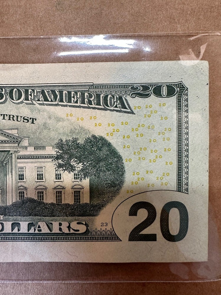 $20 BILL INK ERROR & HEAVY INK ERROR ON “6” ERROR RARE