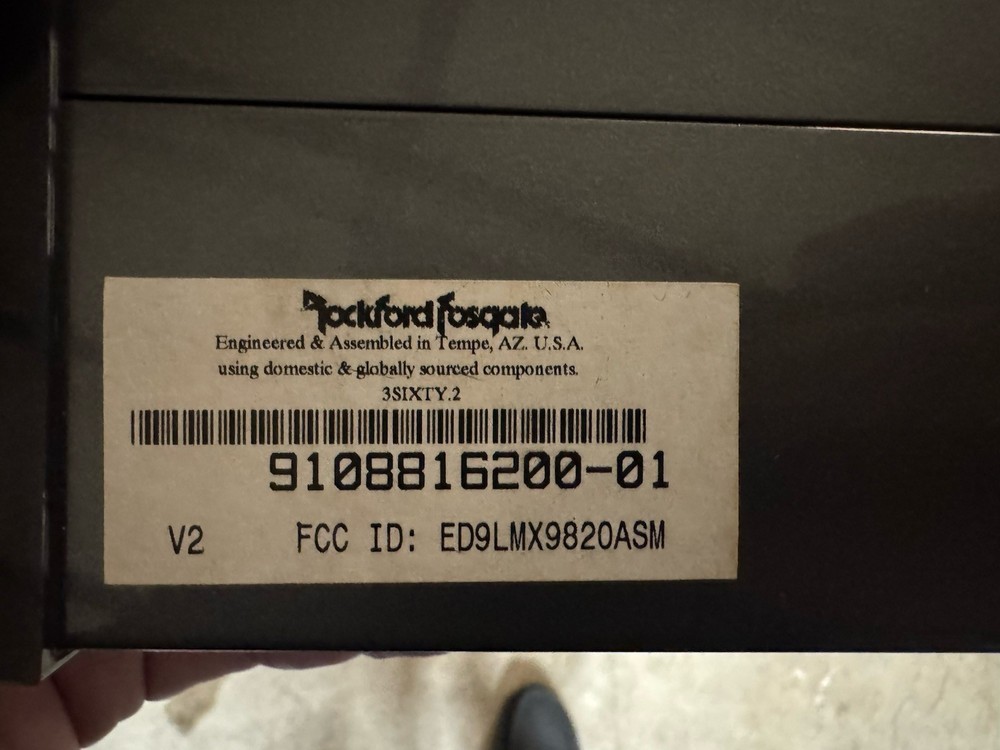 Rockford Fosgate 3SIXTY.1 Interactive Signal Processor