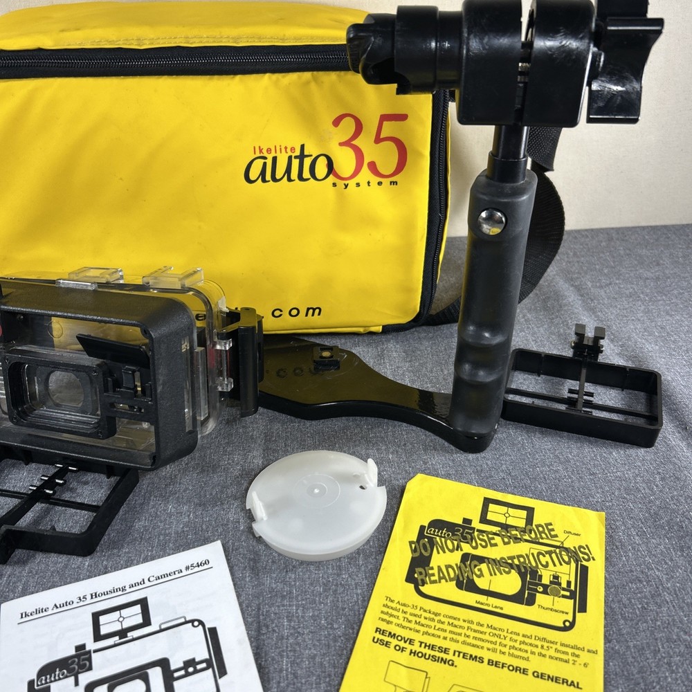 Ikelite Underwater Camera auto-35 Super View System Housing, Case+Accessories