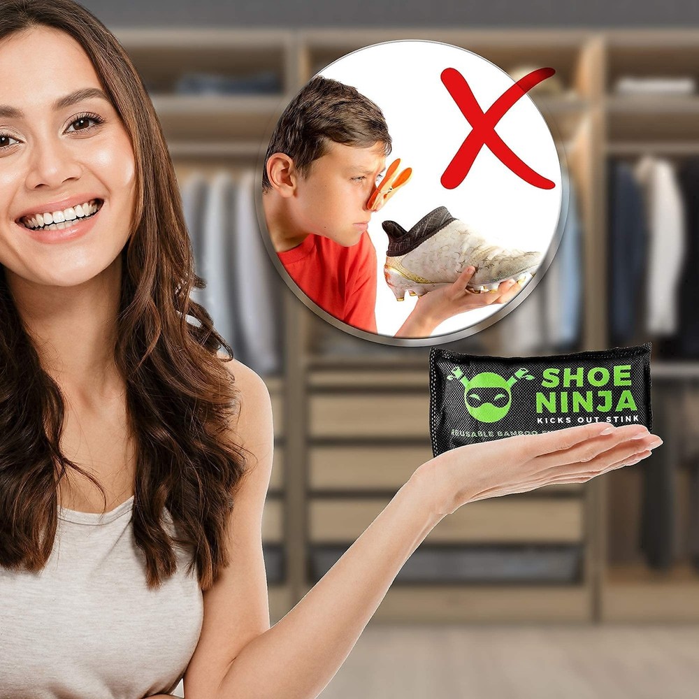 Refrigerator Deodorizer and Odor Eliminator (2 Pack) & Shoe Deodorizer and Od...