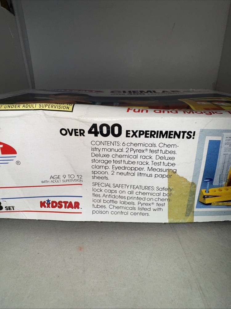 Skilcraft Chemlab Set Over 400 Experiments 1987