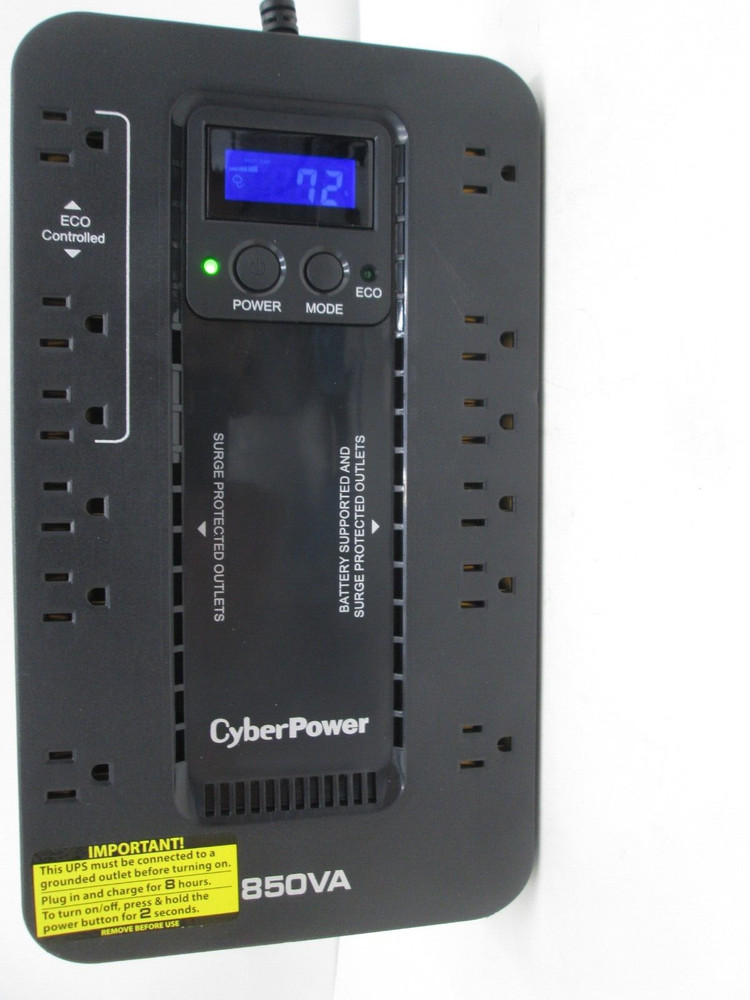 CyberPower EC850LCD Ecologic Battery Backup & Surge Protector UPS System