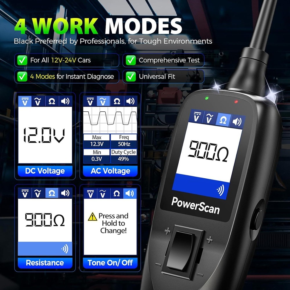 2026 Autel PowerScan PS100 Electrical Diagnosis PowerScan Autrcuit Battery Test