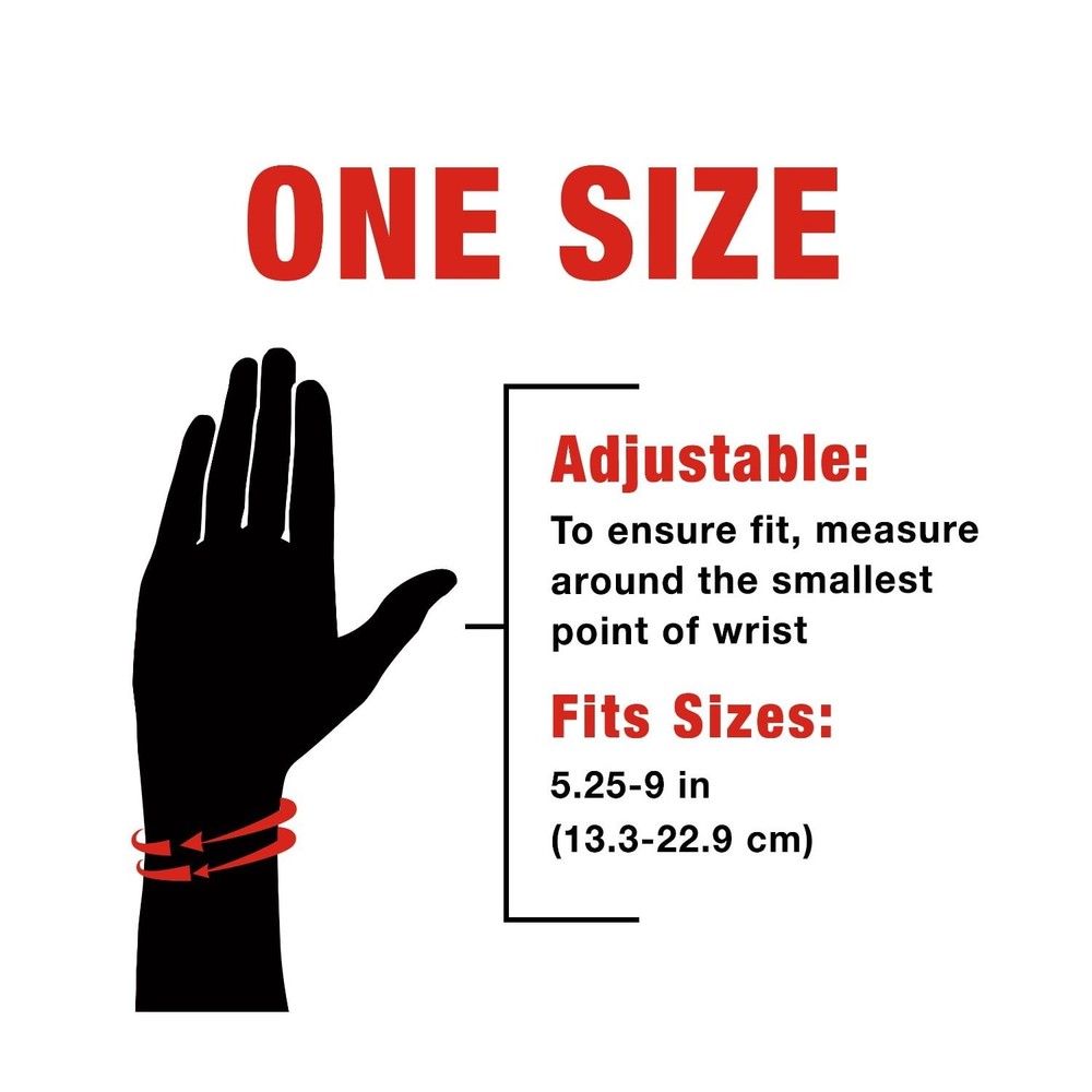 ACE™ Brand Night Wrist Sleep Support, Adjustable, Blue, 1/Pack