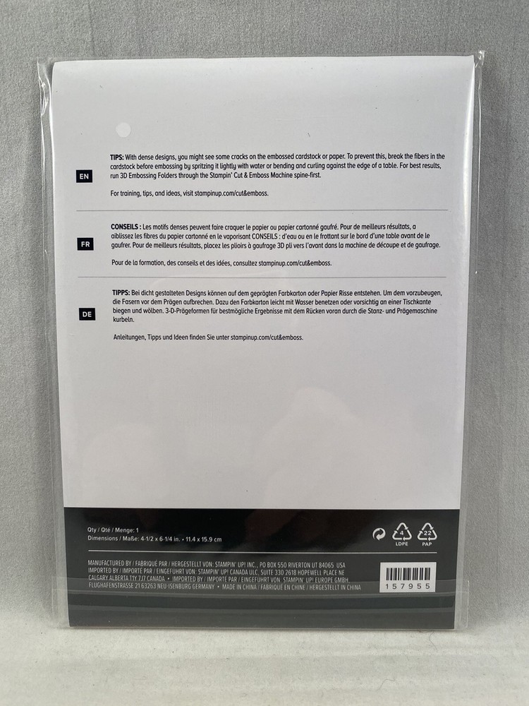 HIVE 3D Embossing Folder Bees Hexagon A23